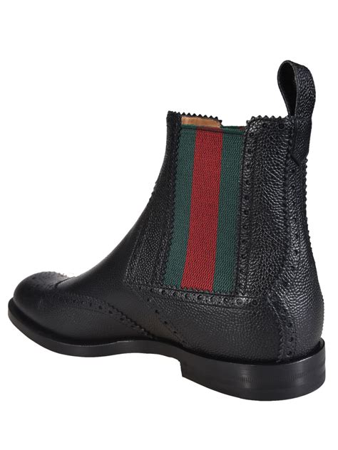 gucci tan leather mens|gucci black leather boots.